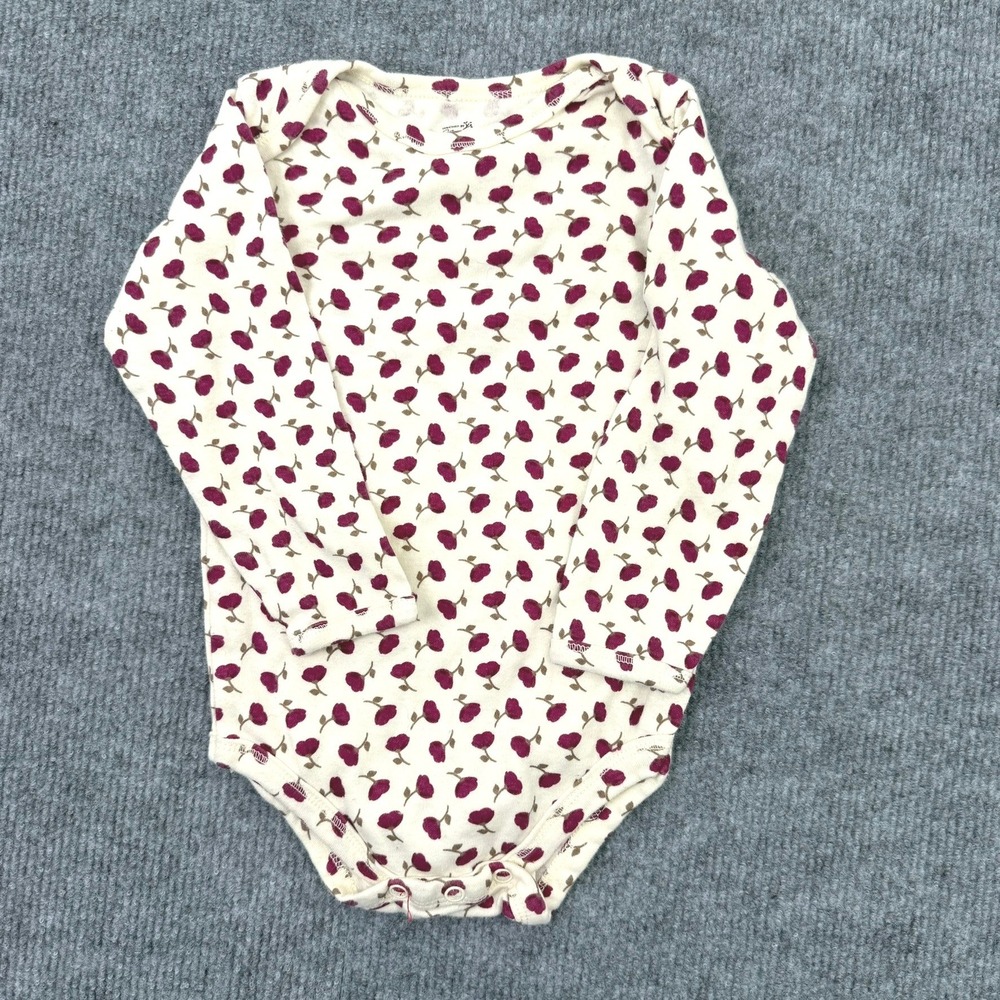 Touched By Nature Bodysuit Baby 9-12M Organic Cotton Floral Cottagecore Boho